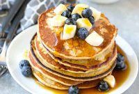 Sunrise Blueberry Banana Stacks
