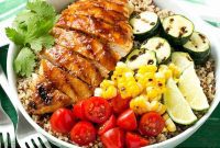 Easy Grilled BBQ Chicken Quinoa Bowl