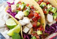 Speedy Chicken Tacos and Creamy Avocado Salsa