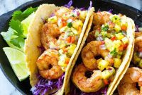 Spicy Shrimp Tacos with Zesty Pineapple Salsa and Crisp Cabbage