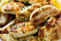 Zesty Lemon-Garlic Chicken Strips