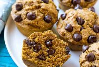 Autumn Spiced Chocolate Chip Pumpkin Muffins