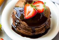 Supercharged Chocolate Protein Pancakes