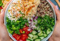Plant-Powered Quinoa and Hummus Bowl