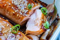 Sticky Teriyaki Salmon Bake
