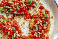 Gourmet Pesto Bruschetta Chicken