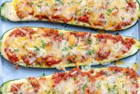 Pasta-Free Zucchini Lasagna Boats