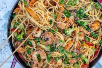Sizzling Shrimp Noodle Bowl