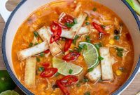 Southwest Chili Chicken Tortilla Soup