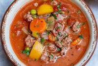 Comforting Ground Beef Soup