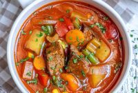 Nourishing Beef & Garden Soup