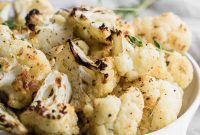 Golden Roasted Garlic Cauliflower