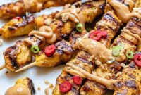 Savory Chicken Satay Skewers with Rich Peanut Sauce