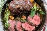 Aromatic Garlic Beef Tenderloin
