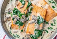 Effortless Salmon Florentine