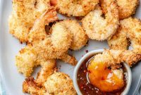 Golden Oven-Baked Coconut Shrimp