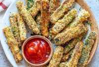 Parmesan-Crusted Zucchini Fries