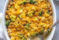 Creamy Chicken Broccoli Pasta Bake