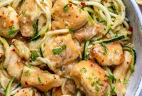 Zesty Chicken Scampi Zoodles
