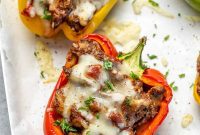 Fiesta Keto Steak Stuffed Peppers