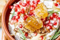 Warm Brie with Jewels of Pomegranate