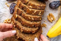 Rustic Banana Date Nut Loaf