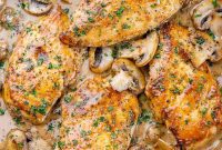 Luscious Balsamic Cream Chicken Skillet