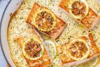 Silky Lemon Cream Salmon
