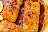 Golden Honey Garlic Salmon