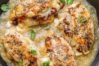 Savory Sun-dried Tomatoes and Cheese Stuffed Chicken