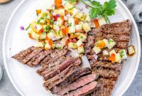 Grilled Steak with Tropical Pineapple Salsa