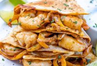 Zesty Mexican Shrimp Quesadillas