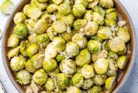 Crispy Garlic Parmesan Brussels Sprouts