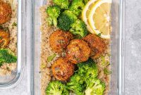 Savory Garlic Chicken Meatball Bowl