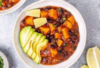Southwestern Sweet Potato Black Bean Stew