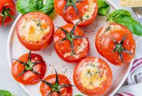 Golden Baked Tomatoes with Savory Parmesan Filling