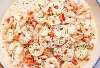 Luscious Garlic Shrimp Skillet Feast