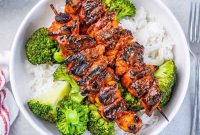 Flame-Kissed BBQ Chicken Skewers