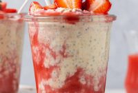 Strawberry Cream Protein Overnight Delight