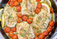 Bright Lemon Garlic Cod Bake