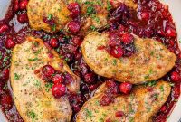 Balsamic Cranberry Glazed Chicken