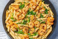 Vibrant Rasta Shrimp Pasta
