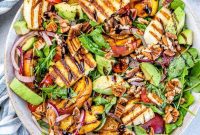 Smoky Sweet Grilled Peach Summer Salad