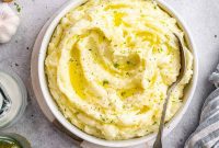 Rich Garlic Herb Boursin Mash