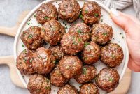 Golden Air Fryer Meatballs