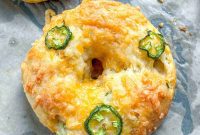 Zesty Jalapeno Cheddar Bagels