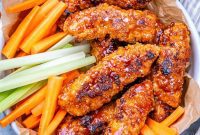 Zesty Air Fried Buffalo Chicken Strips