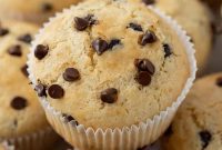 Super Moist Greek Yogurt Chocolate Chip Muffins