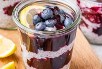 Refreshing Lemon Blueberry Chia Pudding