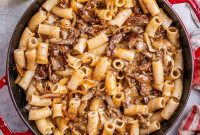 Loaded Philly Cheesesteak Pasta